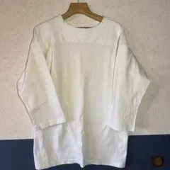 チャンピオン　古着　USA ホワイト　ラグラン　Lサイズ