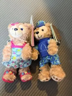 AULANI限定　ダッフィー　キーホルダー　2体