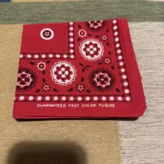 未使用品 クロス柄 バンダナ 十字架パターン バンダナ レッド - メルカリ