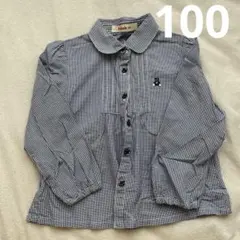 ファミリア　チェックブラウス