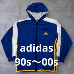 90s〜00s adidas トラックジャケット　フード付き