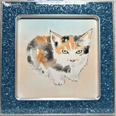 ネコ　猫　アクリル画