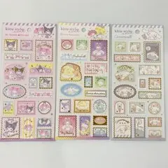 マイメロディ クロミ サンリオキャラクターズ シナモロール切手スタイル シール