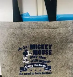 ミッキーマウス フェルトトートバッグ