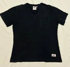 【Dickies】ディッキーズ Vネック ポケットTシャツ ブラック Mサイズ