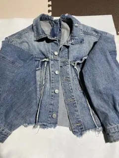 デニムジャケット フリンジ加工 ショート丈　alicia PAGEBOY