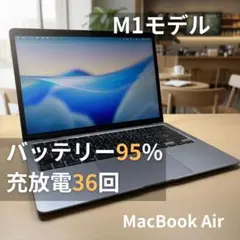 MacBook Air M1 8GB 256GB 充放電36回