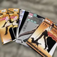 ストッキングまとめ売り ハイソックス　3足 ストッキング　3足 ブラック　未使用