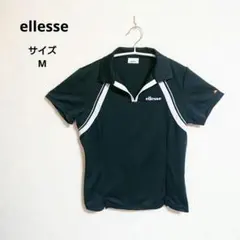 ellesse エレッセ テニスウェア レディース 襟付きVネック ゲームシャツ