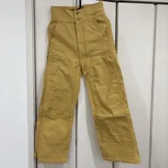 AURALE ベージュ ワークパンツ ハイウエスト