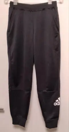 【adidas】メンズM　ジャージパンツ　黒　ブラック　美品　FM5373