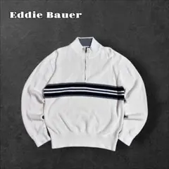 Eddie Bauer エディーバウアーハーフジップコットンニットプルオーバー
