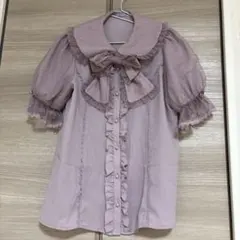 axesfemme kawaii 半袖ピンクリボンブラウスのサムネイル