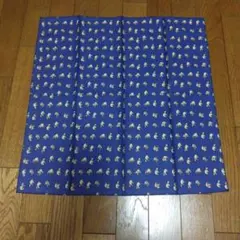 紺色生地　ジム・トンプソン風象柄ハンカチ ハンドメイド材料にも