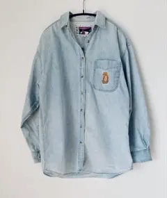 アメリカン ビンテージ OTHER 80年代 刺繍 デニムシャツ M