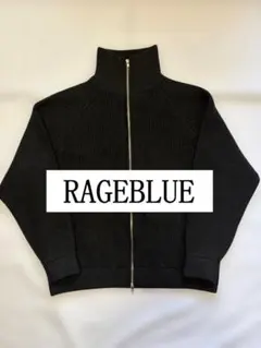 【25AW極美品】RAGEBLUE woolmoch ドライバーズニット 黒のサムネイル