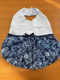 犬服 ハンドメイド　エプロンタイプワンピース