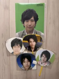 嵐　二宮和也　ミニうちわ　クリアファイル