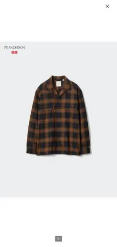 UNIQLO × JW ANDERSON オンブレチェックシャツ M 茶