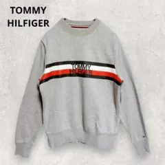 TOMMY HILFIGER クルーネック スウェット S グレー 古着MIXのサムネイル