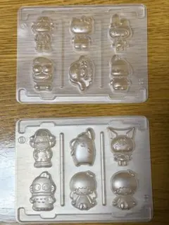 ペコ&サンリオ なかよしシールグミ 型 ＡＢ2種　2枚セット