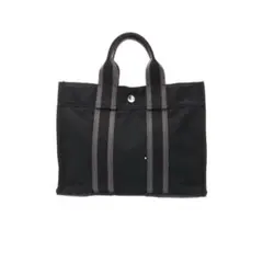 HERMES エルメス フールトゥMM トートバッグ ブラック - メルカリ