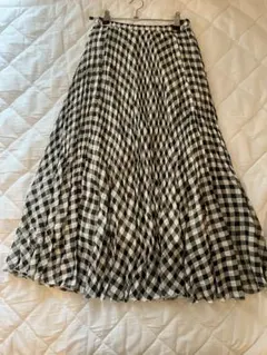 UNITED ARROWS チェック柄フレアスカート