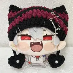 にじまるっと ハート付き猫耳ニット帽 ぬい服