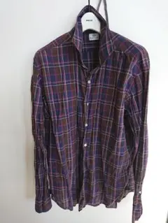 BEAMS HEART チェック柄 長袖シャツ XL