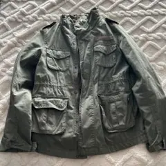 M(エム)ミリタリージャケット オリーブグリーン　インナー付き