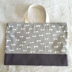 リボン柄レッスンバッグ