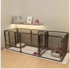 室内犬用フェンス 組立簡単 多形状レイアウト ペット保護柵のサムネイル
