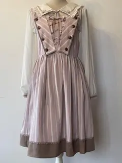 【美品】axes femme クラシカル・ジャンスカ　秋冬物　淡ピンク