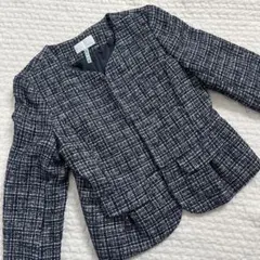 index ツイードジャケット ノーカラー セレモニー M 入学式 卒業式 美品