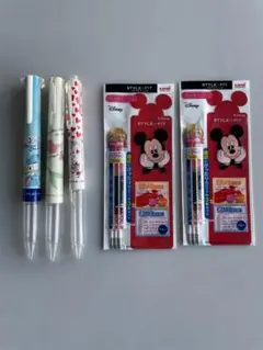 【スタイルフィット】ディズニー ホルダー×3、替芯セット×2 三菱uni