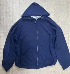 80s ダブルフェイス ジップアップパーカー ビックサイズ　アルミジップ