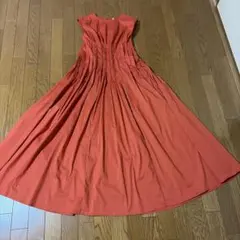 LIVIANA CONTI ノースリーブワンピース オレンジ　42サイズのサムネイル