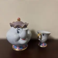 美品 美女と野獣 ルミエール ライト コグスワース 時計 ポット夫人