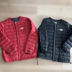 DANTON 中綿コート レッド ブラック 子供サイズ