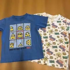 ミニオン スポンジボブ　Tシャツ2枚セット