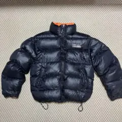 FIRST DOWN ダウンジャケット リバーシブル ネイビー&オレンジL