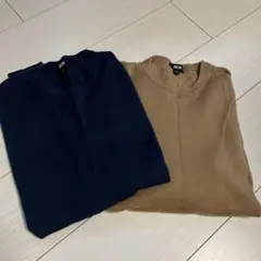 ユニクロ　ニット　メンズ　薄手　セーター　UNIQLO