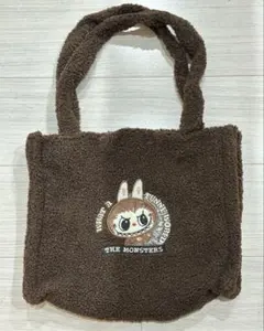 ラブブ　キャラクター ボアトートバッグ ブラウン