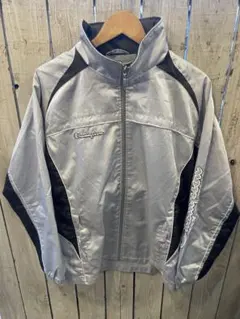 □Champion シルバー ナイロンジャケット