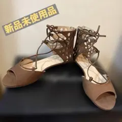 Stephanie サンダル　レースアップサンダル ブラウンのサムネイル