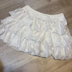 フレアスカート ホワイト M