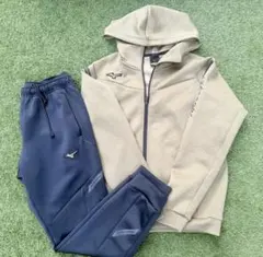 ミズノプロ ストレッチ スウェット 上下 セットアップ ジャケット ＆ パンツ