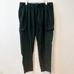 GAP カーゴパンツ XL ブラック 無地 ウエストゴム イージーパンツ 古着