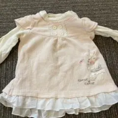 クーラクール　長袖トップス　重ね着風トップス　80