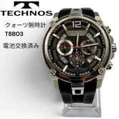 TECHNOS テクノス T6C36TB メンズ 腕時計 ブラック TECHNOS テクノス T6C36TB メンズ 腕時計 ブラック - メルカリ